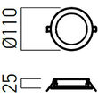 Spot LED incastrat XFACE 6W 4000K IP40 120° MWH Arelux FCR01NW MWH