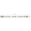 Banda LED flexibila alb cald IP20 rola 5m 24V DC/12W/m/3000K/1536 lm/m XRibo RB212820WW Arelux