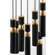 Lustra moderna aurie detalii sferice aurii 7xGU10/60W Alas 2015 Jupiter