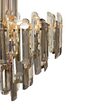 Lustra clasica Flare aurie abajur colorat Ø48cm, Maytoni