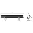 Proiector LED arhitectural IP65 XFLOW L 12W 4000K 500 mm 30° AL-AN Arelux FO11NW30