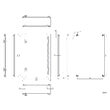 Cutie metalica 600x400x150 mm, cu contrapanou, incuietoare standard, WSA6040150 Schrack