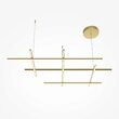 Lustra LED moderna Radiance aurie abajur alb L80cm 80W, Maytoni