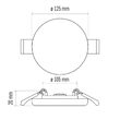 Downlights rotund LED, lumina neutra 4000K, 10W, 900 lm, IP65, Emos ZV1132