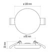 Downlights rotund LED, lumina neutra 4000K, 7.5W, 650 lm, IP65, Emos ZV1122
