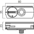 Adaptor pentru montaj și alimentare pe şine 1 circuit MT1017 MWH Arelux