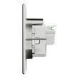 Doza pardoseala patrata XS+priza, metal IP44 UNICA SYSTEM+ Schneider Electric, INS52100
