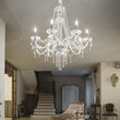 Candelabru clasic cu siraguri din sticla 8xE14/40W, AMADEUS SP8 168777 Ideal Lux