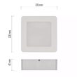 Plafoniera patrata LED RUBIC, lumina neutra 4000K, 900lm, 9W, IP20, Emos ZM6432