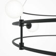 Lustra moderna Balance neagra abajur alb Ø81cm, Maytoni