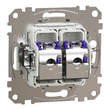 Priza date dubla RJ45 Cat.6A STP alba Sedna Design, Schneider Electric SDD111467S