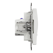 Priza date dubla RJ45 Cat.6A STP alba Sedna Design, Schneider Electric SDD111467S
