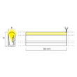 Banda LED XSNAKE RED flexibila monocromatica rosie acoperire silicon IP67 rola 5 m 8W/ml 6X12mm 24V Arelux SNK6X12R