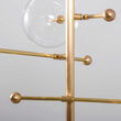 Candelabru modern cu 12 brate din alama masiva si abajururi din sticla suflata, RD 15, B100 SchwungHome