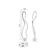 Lampadar modern alb dispersor silicon LED 35W/4050lm/4000K, Nubo 01-1532 Redo