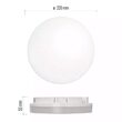 Plafoniera rotunda LED TORI, lumina neutra 4000K, 1500lm, 15W, senzor de miscare, IP54, Emos ZM4328