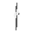 Aplica LED moderna Skyline neagra cu disc centrat abajur alb L19cm 23W, Maytoni