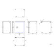 Cutie metalica 300x250x210 mm, cu contrapanou, incuietoare standard, WSA3025210 Schrack