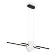 Lustra LED moderna Skyline neagra abajur alb L110cm 26W, Maytoni