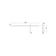 Aplică moderna de dreapta alba LED 14W/1449lm/3000K, Tangent 01-2479 Redo