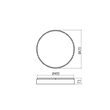 Plafoniera moderna neagra dimmabila LED 54W/5710lm/3000K, Yomo 01-2572 Redo