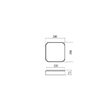Plafoniera moderna neagra dimmabila LED 32W/3428lm/3000K, Yomo 01-2575 Redo