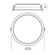 Spot LED incastrat 28W/3000/4000/6000K XEvo CCT EVR04CCT SBK Arelux