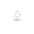 Aplică moderna cromata LED 11W/1068lm/3000K, Tablet 01-2383 Redo