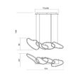 Lustra moderna alba dimmabila LED 80W/10450lm/3000K, Bias 01-2594 Redo