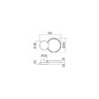 Aplică/Plafoniera moderna alba dimmabila LED 29W/4056lm/3000K, Cronos 01-2533 Redo