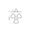 Plafoniera moderna LED alb mat dispersor efect bule aer, PETALO 01-2459 Smarter