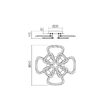 Plafoniera moderna LED alb mat dispersor efect bule aer, PETALO 01-2460 Smarter