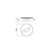 Plafoniera moderna neagra LED 48W/5650lm/3000K, Corum 01-2466 Redo