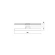Aplică moderna neagra baie IP44 LED 27.39W/3305lm/4000K, Barrio 01-2508 Redo