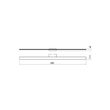 Aplică moderna neagra baie IP44 LED 34.32W/4310lm/4000K, Barrio 01-2512 Redo