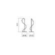 Veioză moderna aurie dispersor silicon LED 12W/1667lm/3000K, Corral 01-2529 Redo
