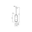 Lustra moderna auriu mat abajururi sticla opal, NIVA 01-2626 Smarter