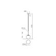 Lustra moderna auriu mat abajur sticla opal, NIVA 01-2623 Smarter