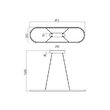 Lustra moderna alba dimmabila LED 32W/4339lm/3000K, Lap 01-2523 Redo