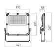 Proiector LED IP65 80°x150° aluminiu dispersor sticla 4mm 50W/4000K/6912lm XField FDI11NW80X150 DG Arelux