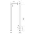Corp de iluminat rezidential+urban aluminiu turnat H=4m IP65 40W/4000K/6240lm XTorre TOR01NW DG Arelux