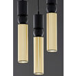 Lustra moderna neagra-aurie detalii sferice negre 3xGU10/60W Alas 2016 Jupiter