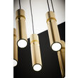 Lustra moderna neagra-aurie detalii sferice aurii 5xGU10/60W Alas 2020 Jupiter