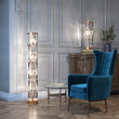 Lampadar cristal transparent modern Puntes auriu Ø20cm, Maytoni