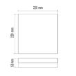 Plafoniera patrata LED TORI, lumina neutra 4000K, 1500lm, 15W, IP54, Emos ZM4323