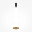 Lustra LED moderna El neagra abajur auriu Ø15cm 12W, Maytoni