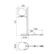 Veioza moderna neagra Boldy E14/28W 01-3073 Smarter