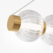 Lustra LED moderna Amulet aurie abajur transparent L9cm 22W, Maytoni