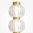 Aplica LED moderna Amulet aurie abajur transparent L9cm 19W, Maytoni