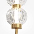 Aplica LED moderna Amulet aurie abajur transparent L27cm 16W, Maytoni